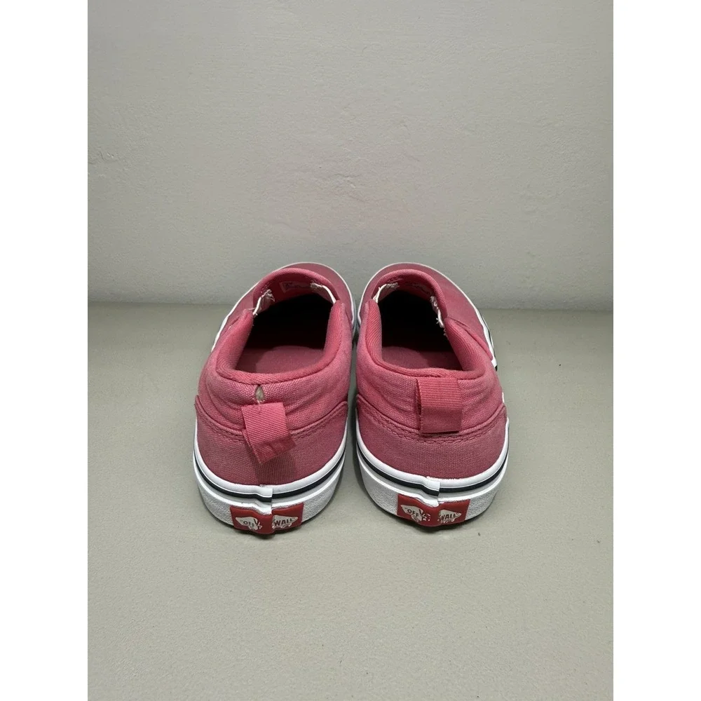 Vans Asher Slip On Shoes Womens 4 Honeysuckle Pink Canvas Skate Casual